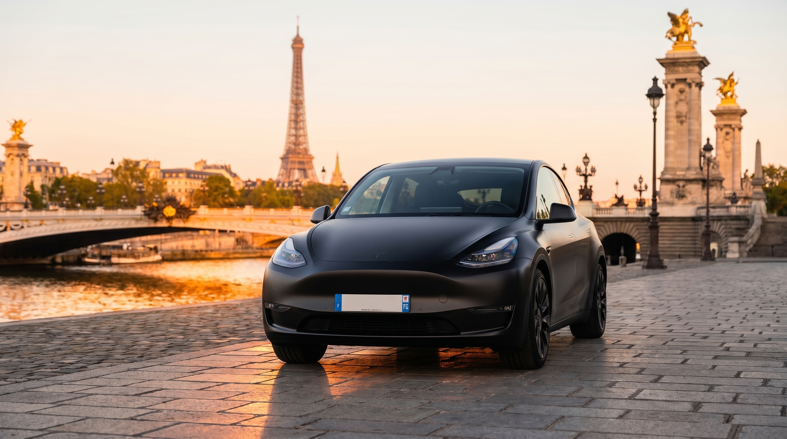 Tesla Model Y noire — Élégance